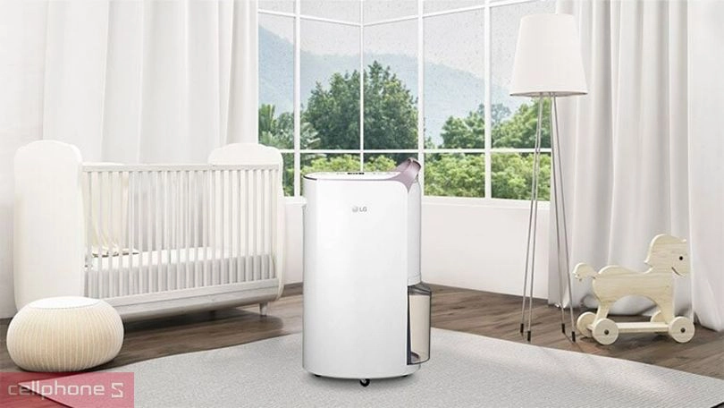 Máy hút ẩm LG dual Inverter 19L MD19GQGE0 – Lực hút lớn, độ ồn thấp