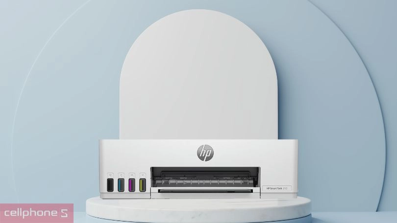Máy in phun màu HP Smart Tank 210 có thiết kế thanh lịch, dễ dàng lắp đặt