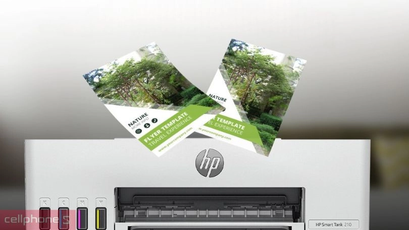 Máy in phun màu HP Smart Tank 210 có độ phân giải cao, chất lượng sắc nét