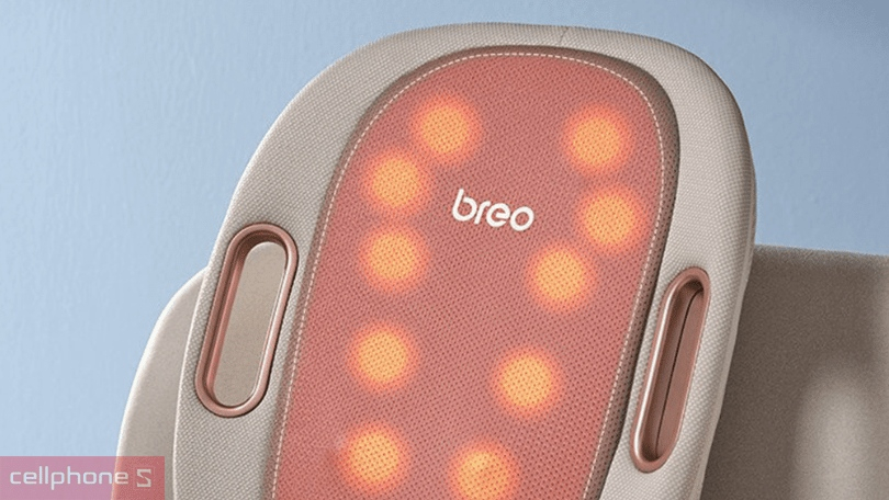 Máy massage lưng Breo Back 3E - Công nghệ nhiệt trị liệu giúp giảm căng thẳng