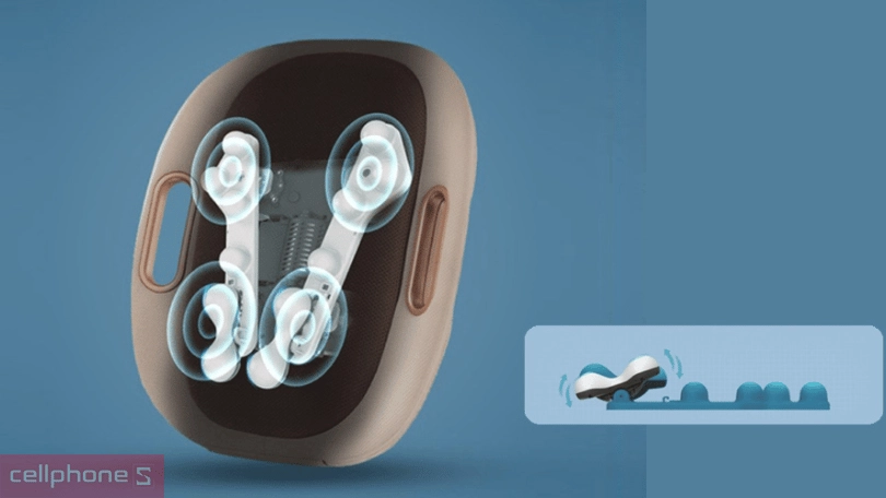 Máy massage lưng Breo Back 3E - Công nghệ nhiệt trị liệu giúp giảm căng thẳng