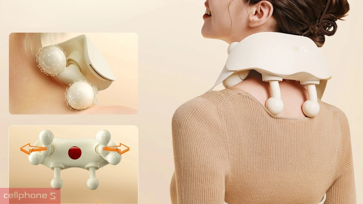 Máy massage cổ vai gáy SKG HS500-2 - Thư giãn sâu, xoa dịu mọi căng thẳng