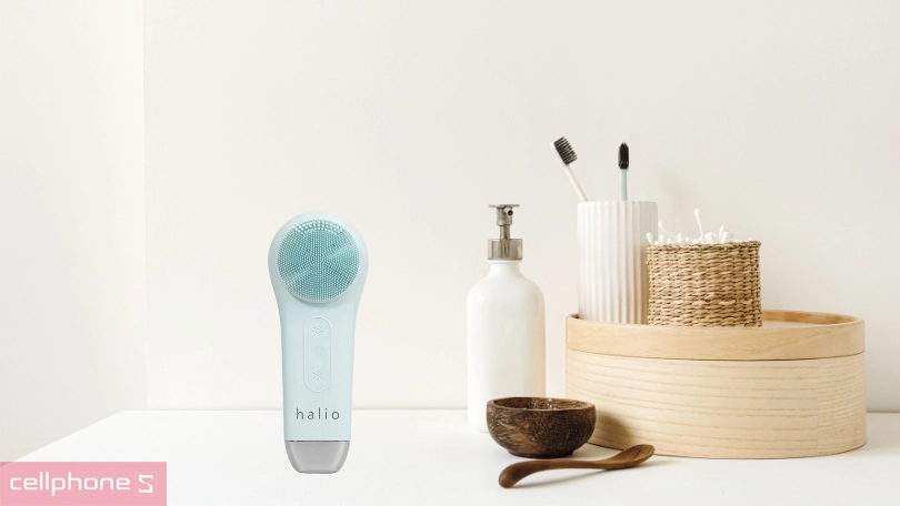 Cách dùng máy rửa mặt massage Halio Multi Task Cleansing Massaging Device hiệu quả