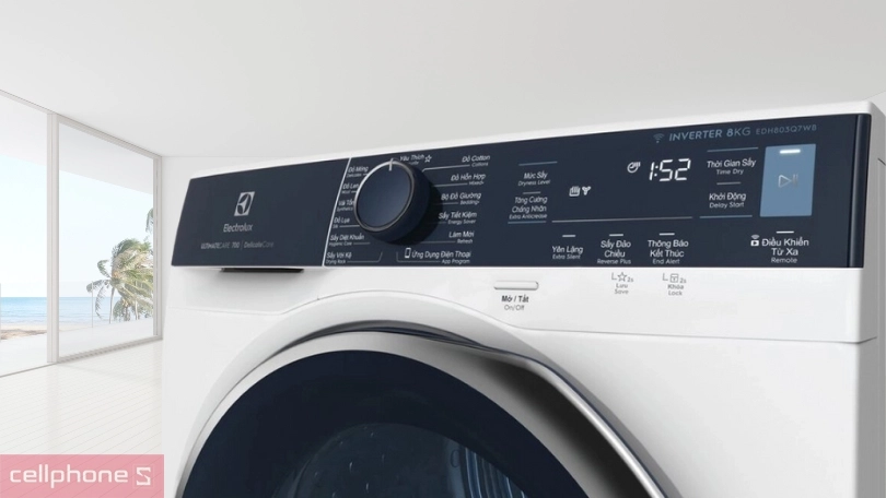 Máy sấy bơm nhiệt Electrolux 8kg EDH803Q7WB công nghệ sấy hiện đại