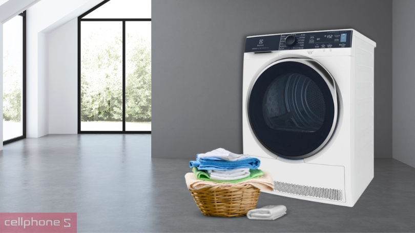 Máy sấy bơm nhiệt Electrolux 8kg EDH803Q7WB công nghệ sấy hiện đại