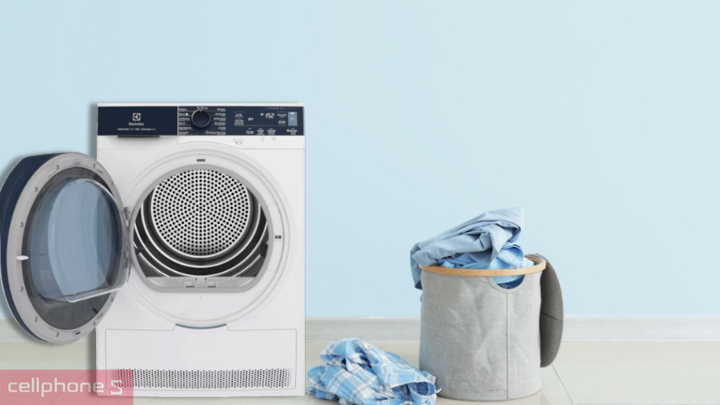 Máy sấy bơm nhiệt Electrolux 8kg EDH803Q7WB công nghệ sấy hiện đại