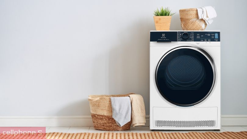 Máy sấy bơm nhiệt Electrolux 9kg EDH903R9WB tiện ích, bền bỉ