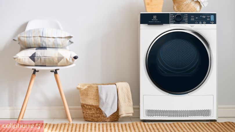 Máy sấy bơm nhiệt Electrolux 9kg EDH903R9WB tiện ích, bền bỉ