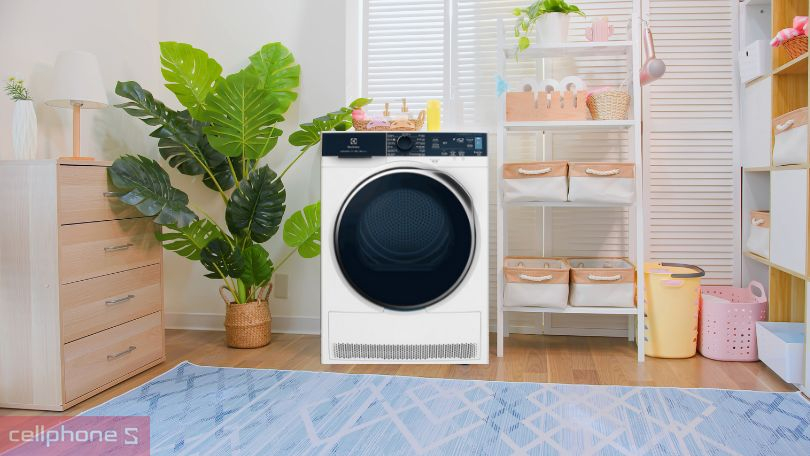 Máy sấy bơm nhiệt Electrolux 9kg EDH903R9WB tiện ích, bền bỉ