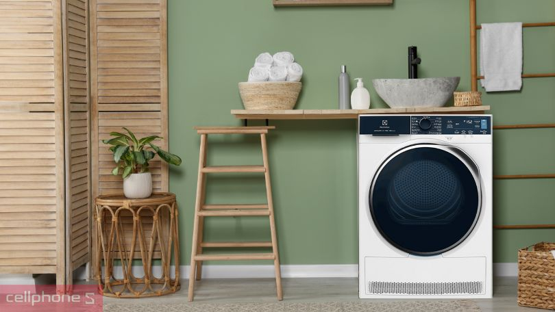 Cách hẹn giờ trên máy sấy bơm nhiệt Electrolux 9kg EDH903R9WB