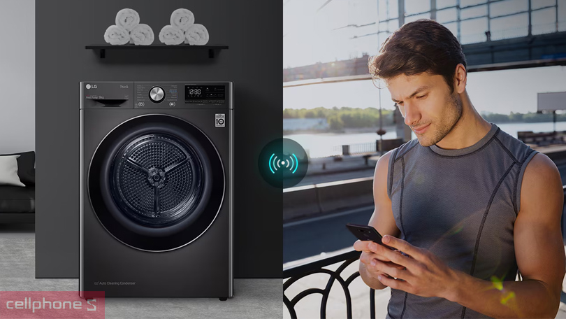 Khả năng làm sạch của máy sấy LG Inverter bơm nhiệt 10.5kg DVHP50M