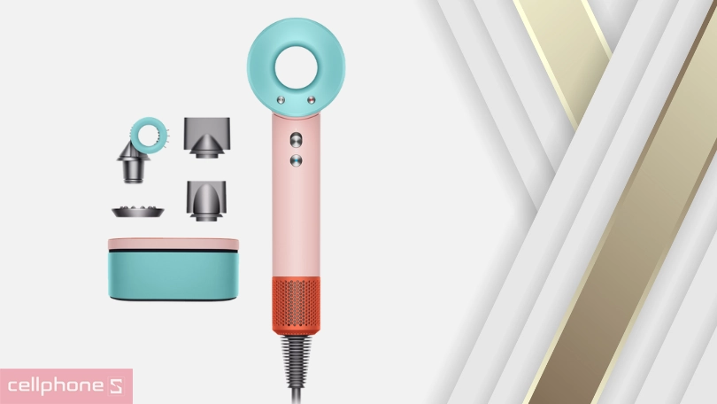 Máy sấy tóc Dyson Supersonic Hairdryer HD15 Ceramic Pop Blush Limited Edition - Nhỏ gọn, động cơ mạnh mẽ