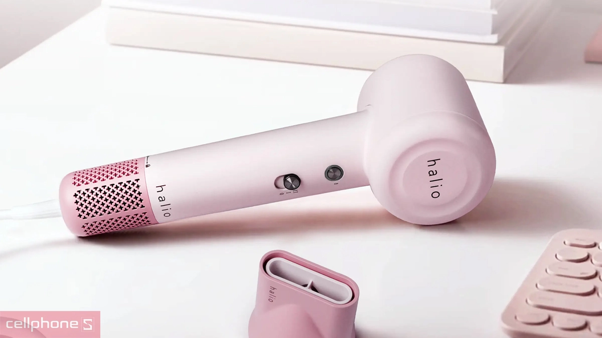 Máy sấy tóc Halio High Speed Ionic Hair Dryer ứng dụng công nghệ Negative Nano Ion Airflow