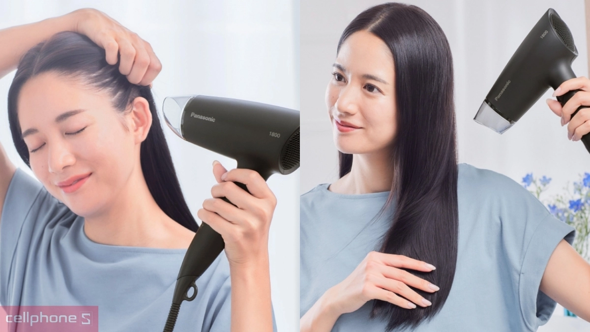 Tốc độ sấy của máy sấy tóc Panasonic EH-ND37-K645 1800W