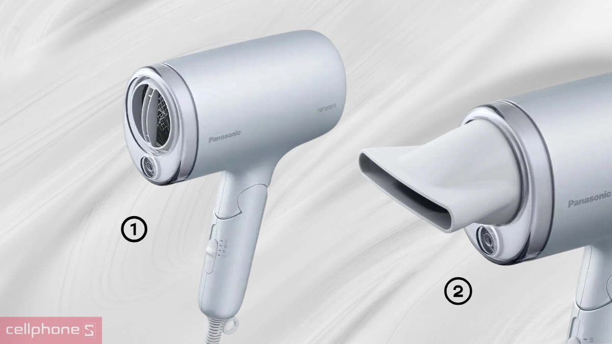 Đi kèm 2 đầu sấy chuyên dụng đáp ứng đa dạng nhu cầu