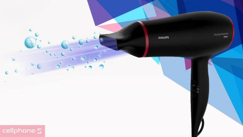 Máy sấy tóc Philips BHD029/00 - Thiết kế tiện lợi, chế độ sấy bảo vệ tóc