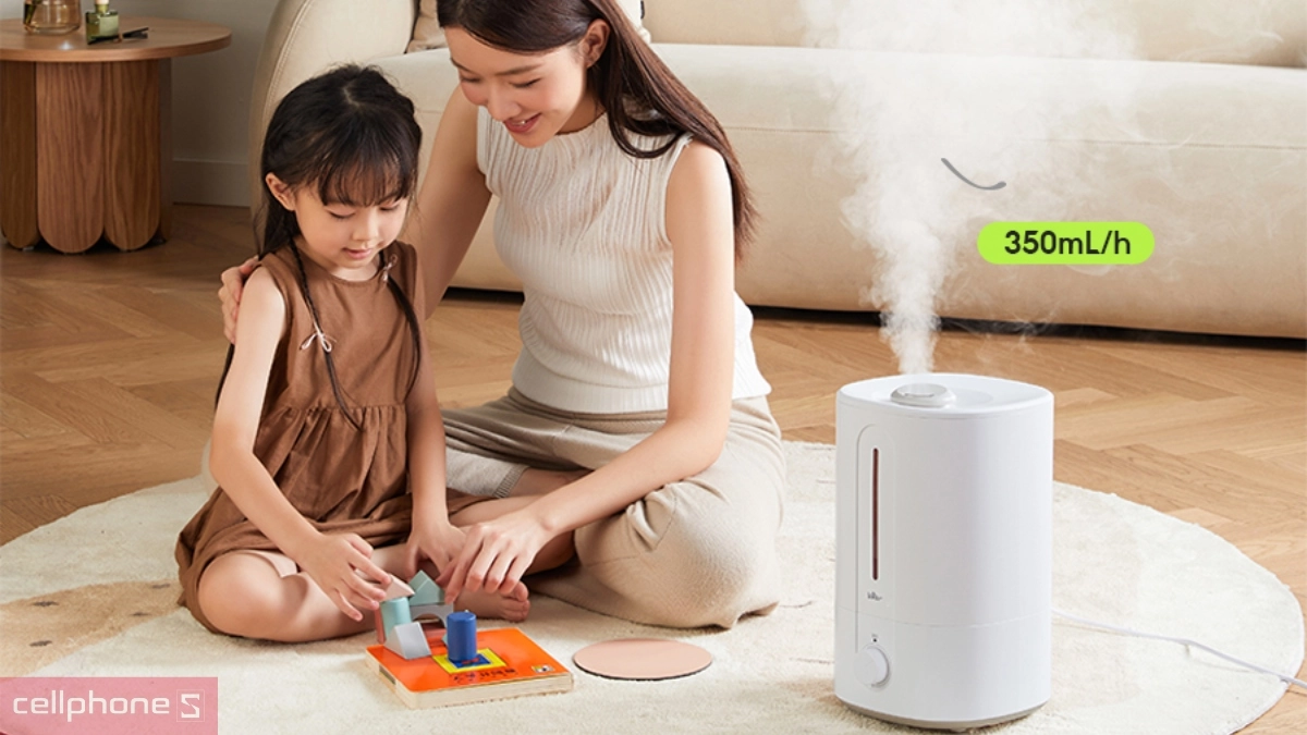 Hiệu suất tạo độ ẩm ấn tượng của máy tạo độ ẩm Bear SB-TA50M