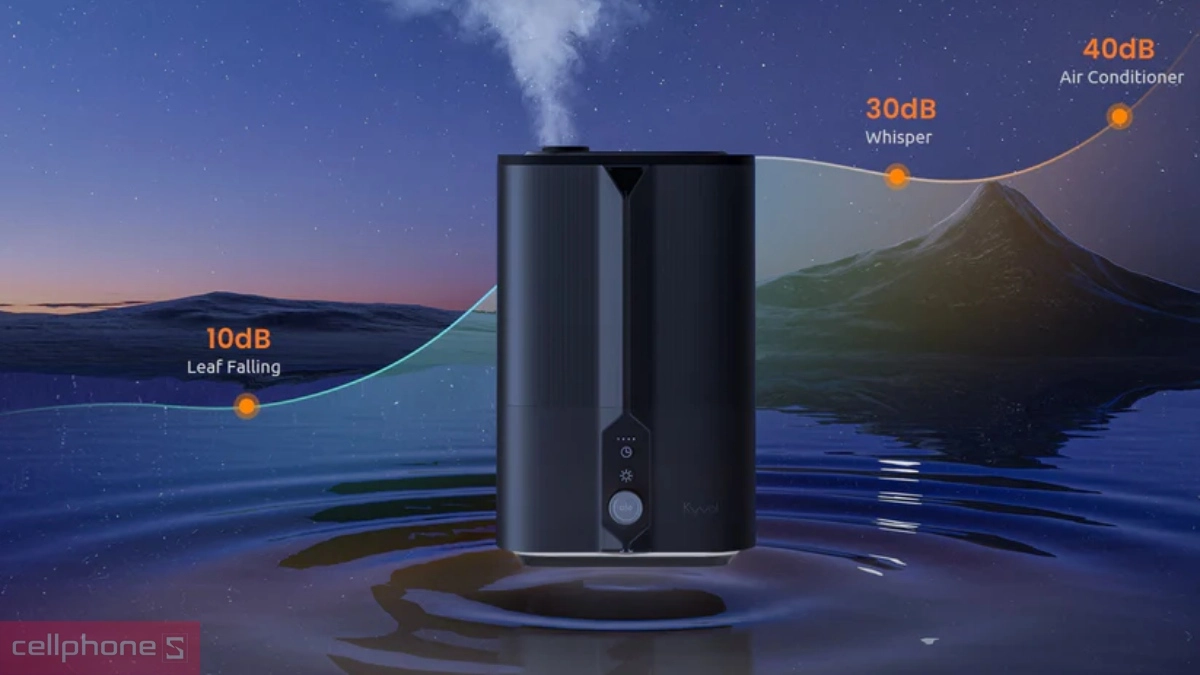 Chế độ ngủ 26dB và đèn ngủ tùy chỉnh