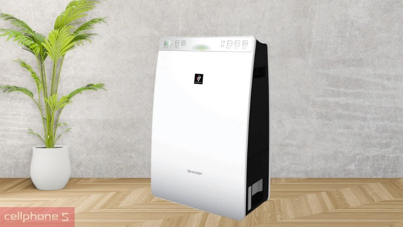 Máy lọc không khí tạo ẩm giá "hạt dẻ": SHARP KC-F30EV-W