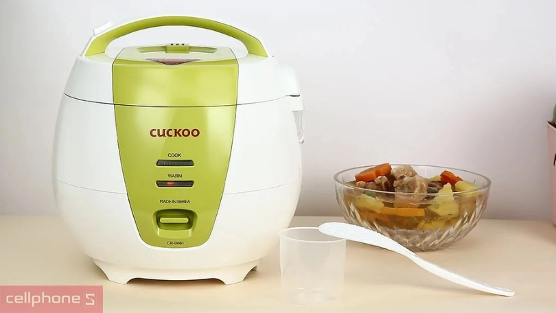 Nồi cơm điện Cuckoo 1 lít CR-0661 - Thiết kế hiện đại, đa chức năng