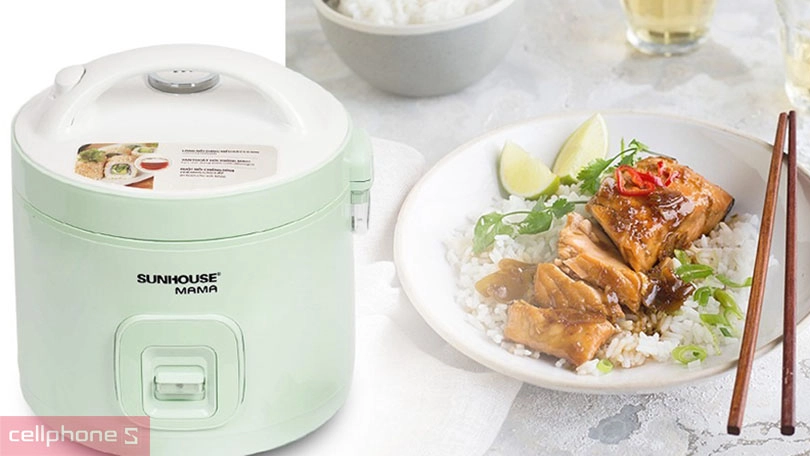 Vì sao nên mua nồi cơm nắp gài Sunhouse 1.2 lít SHD8265B?
