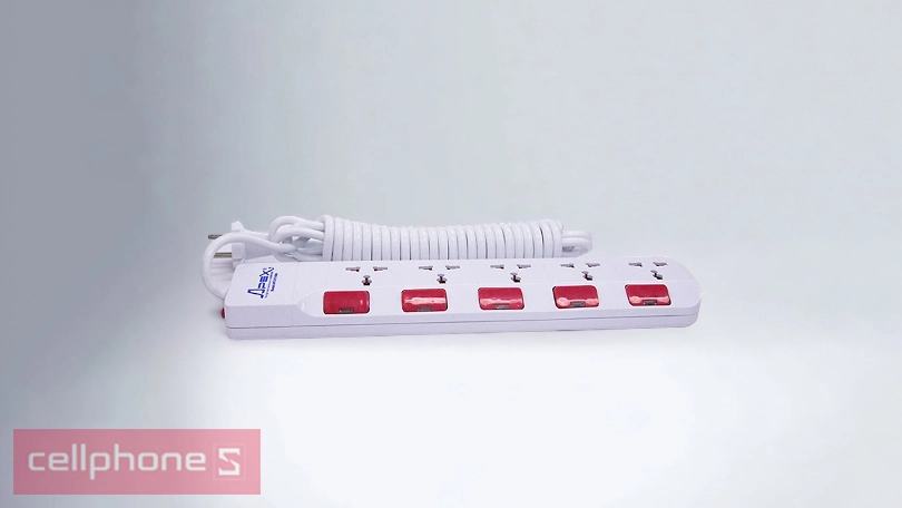 Ổ cắm điện Sunhouse SHE-OC1-5RD – Đảm bảo an toàn điện trong gia đình