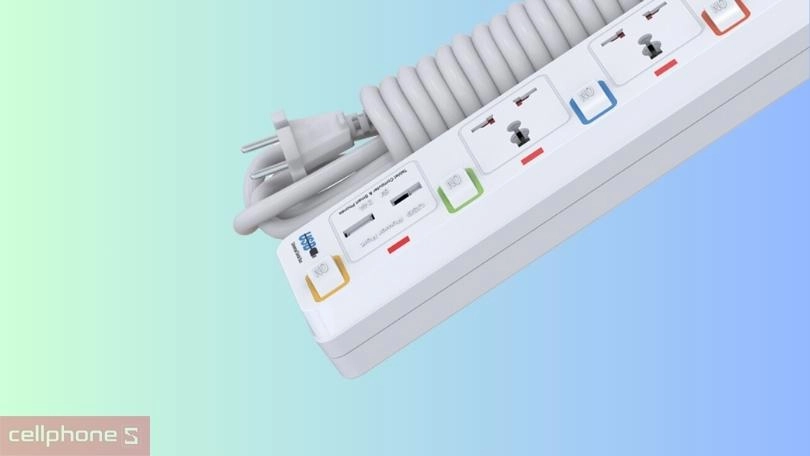 Thiết kế ổ cắm điện Sunhouse SHE-OC2-3RU