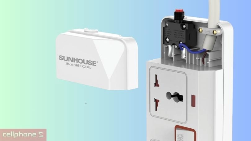 Tính năng ổ cắm điện Sunhouse SHE-OC2-3RU