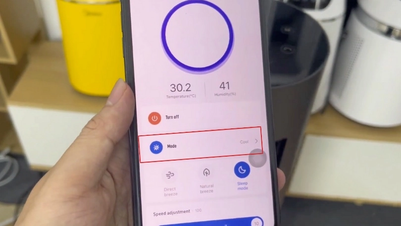 Hướng dẫn thay đổi chế độ gió trên Xiaomi Fan Heater