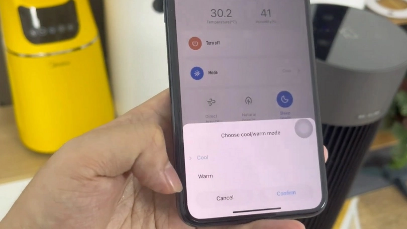 Hướng dẫn thay đổi chế độ gió trên Xiaomi Fan Heater