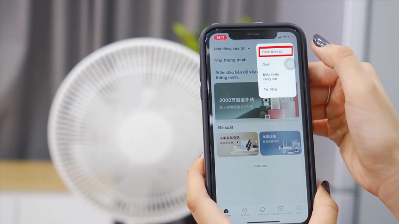 Hướng dẫn kết nối Xiaomi Mi Smart Standing Fan 2 lite với smartphone