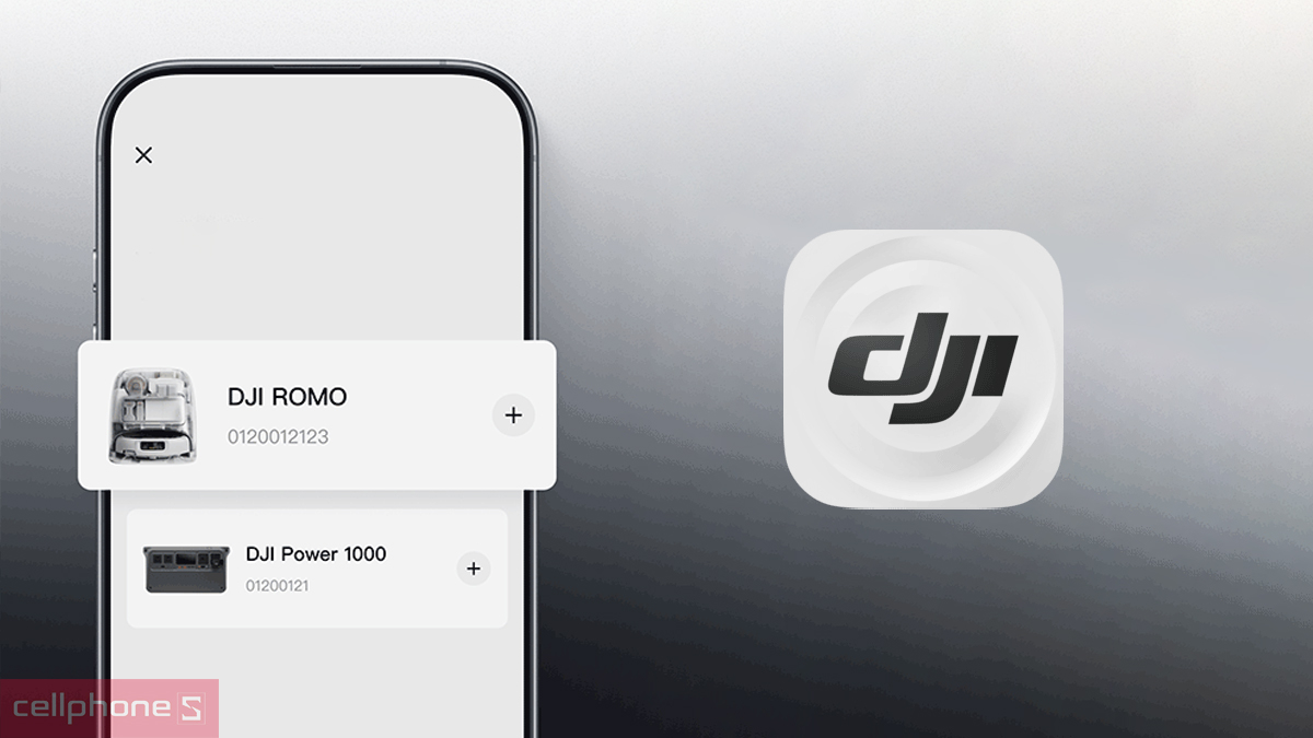 Tải ứng dụng kết nối robot hút bụi lau nhà DJI ROMO P