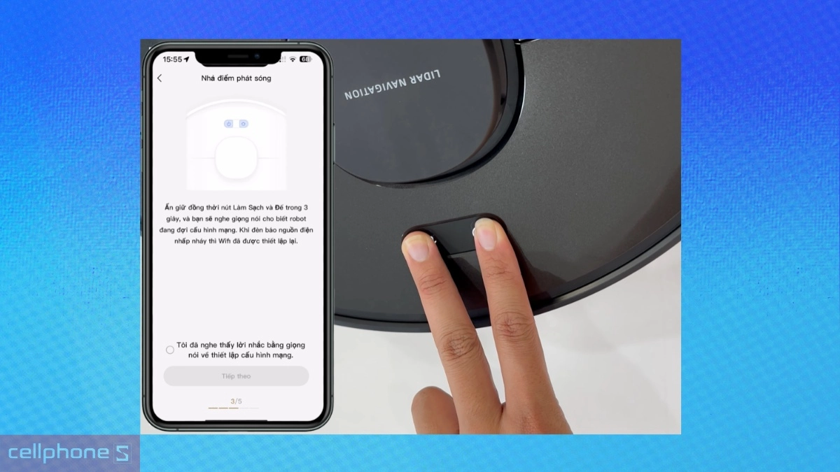 Cài đặt Wifi kết nối Robot Dreame F20