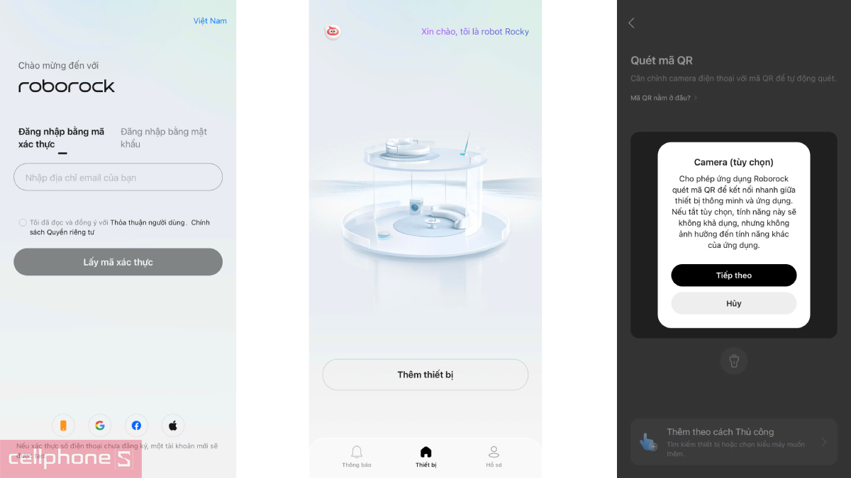 Hướng dẫn kết nối app với robot hút bụi lau nhà Roborock Q7 Pro Max Plus
