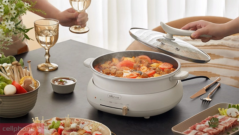 Nồi lẩu điện Bear DHG-C40T1 - Đa chức năng, thiết kế tinh tế