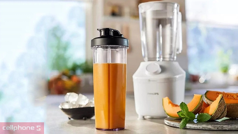 Máy xay sinh tố Philips HR 2041 10 tháo lắp đơn giản, thiết kế gọn nhẹ
