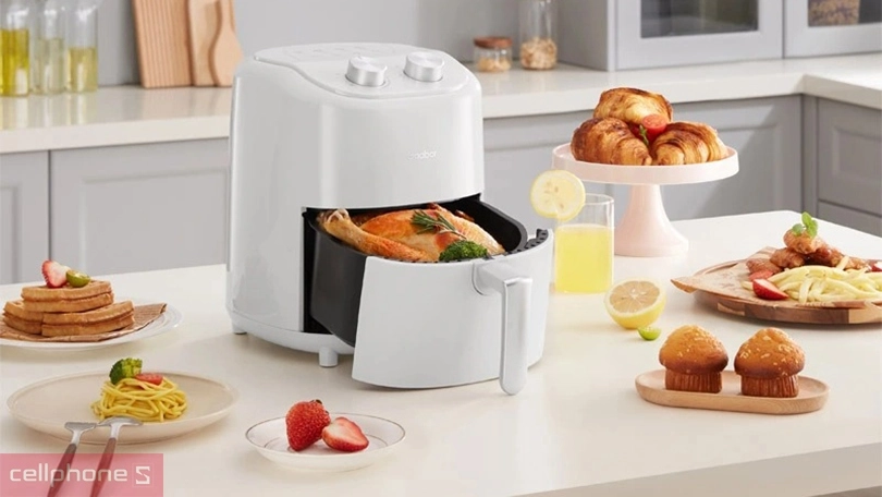 Dung tích nồi chiên không dầu GAABOR GA-M4A01 4.5L