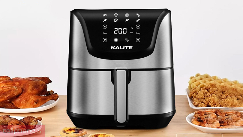 Dung tích nồi chiên không dầu Kalite 5.5 lít Q6