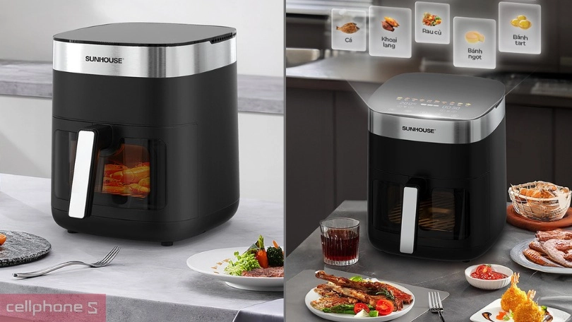 Công suất nồi chiên không dầu Sunhouse Mama SHD4092 6.5L