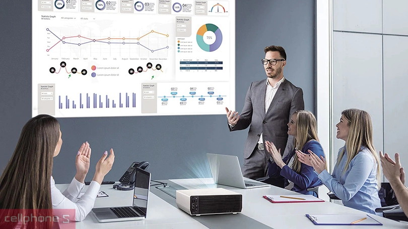 Khả năng kết nối thông minh và trình chiếu màn hình 300 inch