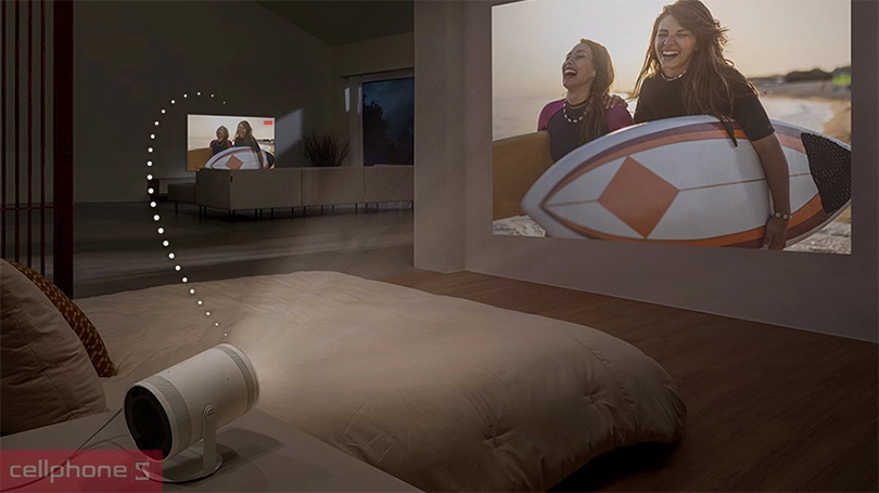 Máy chiếu Samsung The FreeStyle Gen 2 - Góc xoay linh hoạt, hiển thị rõ nét