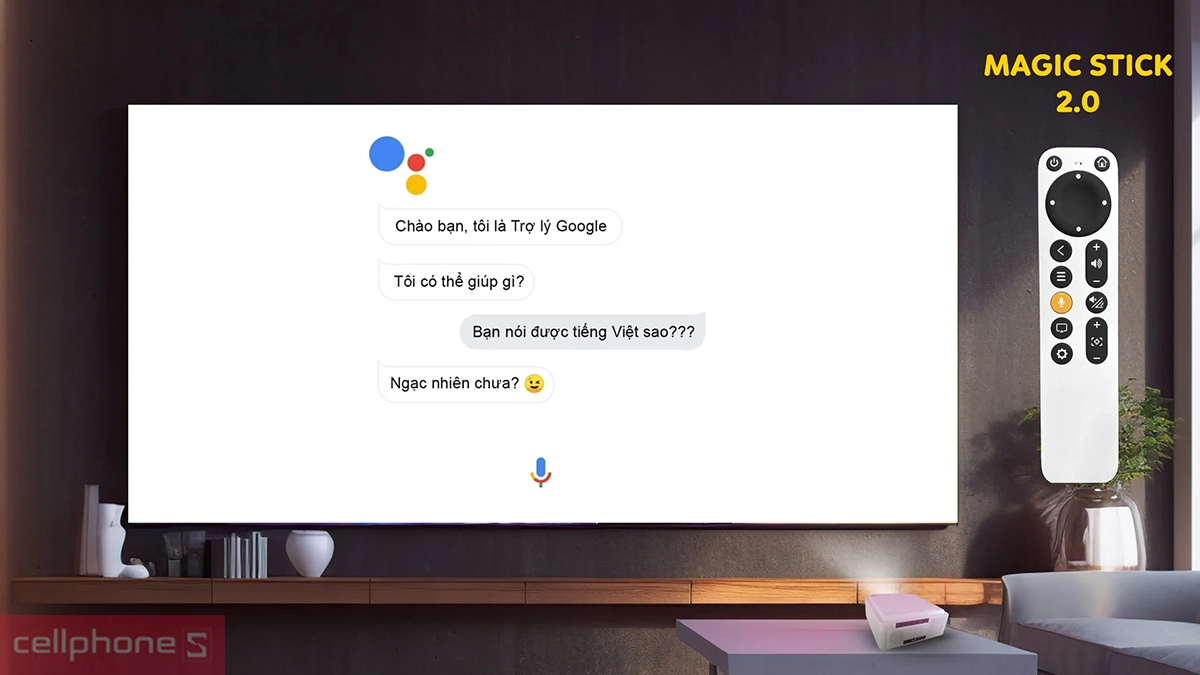 Hệ điều hành Android TV 9.0, Magic Stick 2.0 cùng Google Assistant