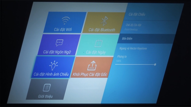Hướng dẫn cách căn chỉnh 4 điểm trên máy chiếu Beecube Xtreme