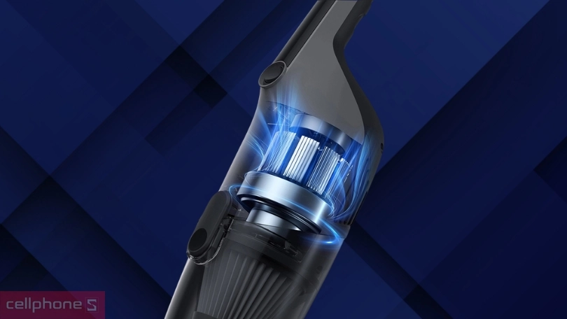 Lực hút mạnh mẽ của máy hút bụi cầm tay Deerma DX120C