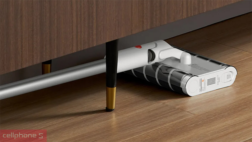 Máy hút bụi không dây cầm tay Deerma DEM-VC55 - Bàn chải con lăn kép cùng khả năng làm sạch với lực hút 13000Pa