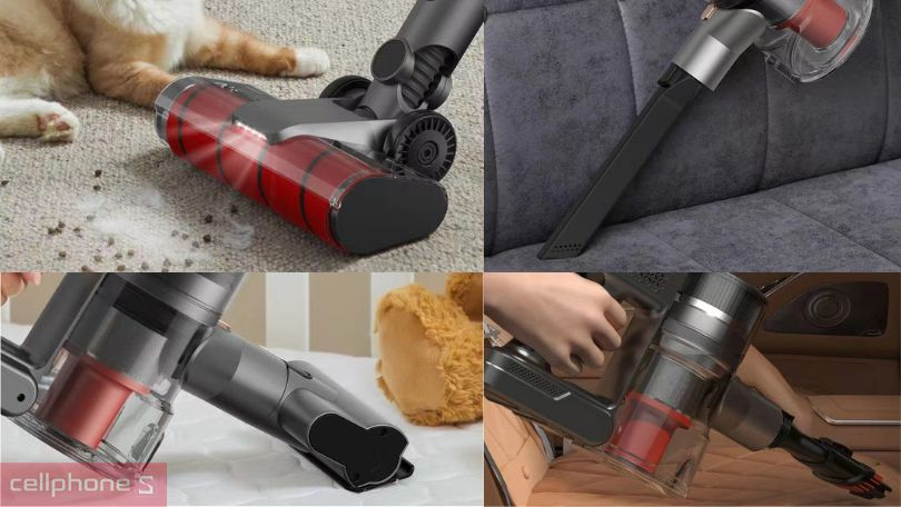 Đi kèm 4 đầu hút đa năng 