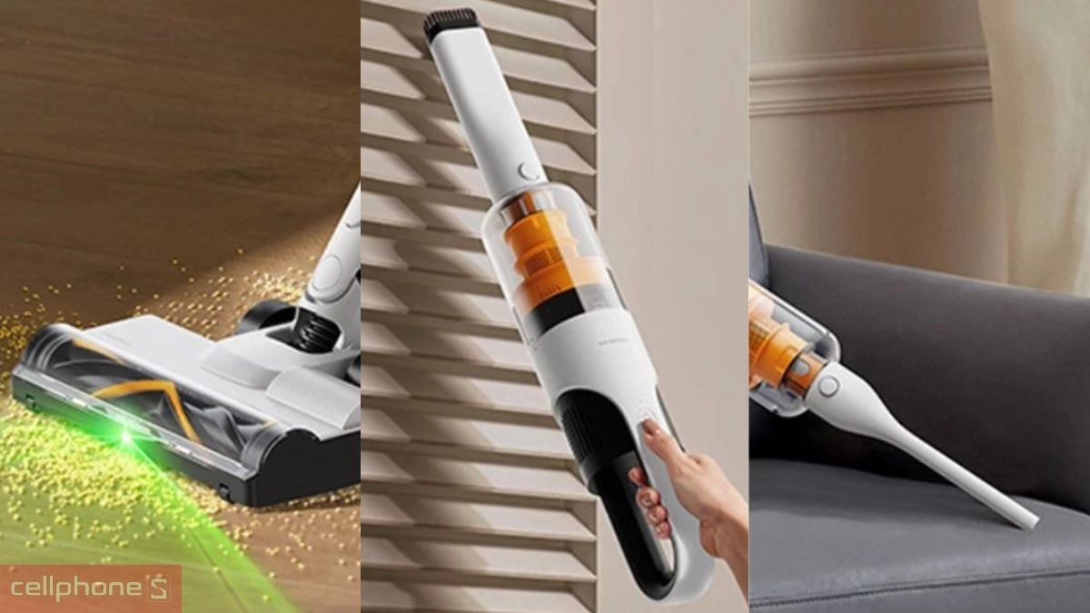 Thiết kế máy hút bụi cầm tay Deerma T10W