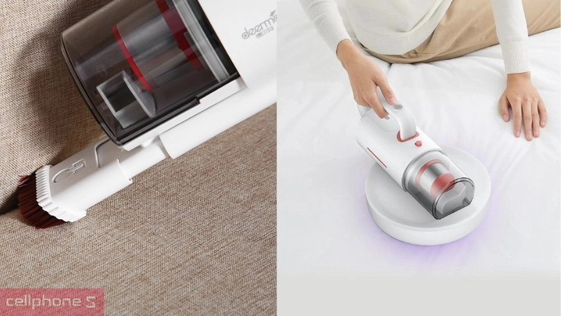 Máy hút bụi giường nệm Deerma CM1300 diệt khuẩn UV-C, lực hút 12kPa, lọc chuyên sâu