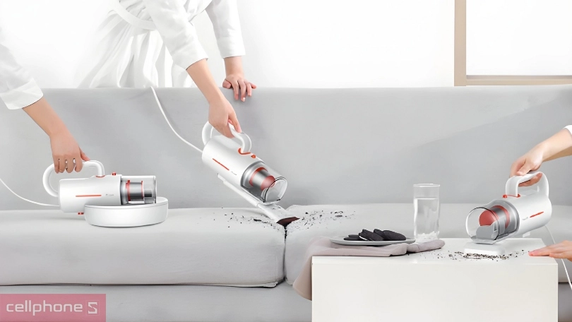 Máy hút bụi giường nệm Deerma CM1300 diệt khuẩn UV-C, lực hút 12kPa, lọc chuyên sâu
