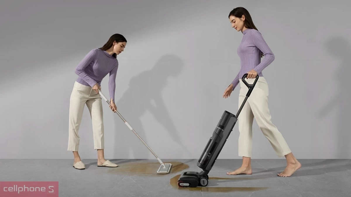 Thời lượng pin ấn tượng chỉ sau 1 lần sạc của máy hút bụi cầm tay Dreame H12 FlexReach